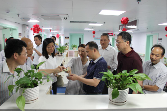 阳江市江城区人民医院到市五院开展医疗卫生参观学习活动