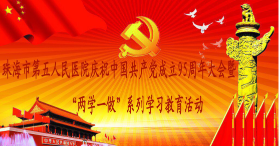 市五院召开中国共产党成立95周年暨 “两学一做”学习教育活动